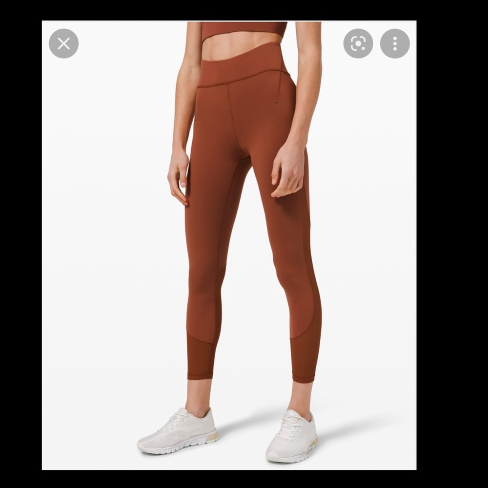 🍁 Lululemon rare (wore once) Everlux And Mesh High-rise Tights 25"